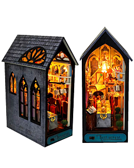 Habarri Miniaturowy domek Book Nook - Wielka sala