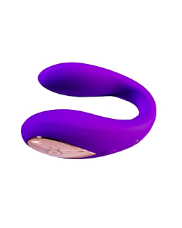 B-Series Smart Double Fun App Controlled Massager masażer sterowany aplikacją Purple