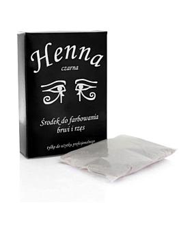 Henna Szczecińska w Proszku Do Farbowania Brwi i Rzęs Czarna 25 g