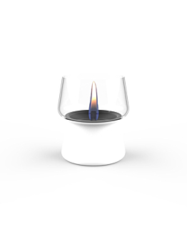 TenderFlame Amaryllis 14 White Glass Lampion stołowy