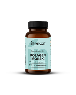 Intenson Kolagen morski + Witamina C + hialuron 60 tabletek