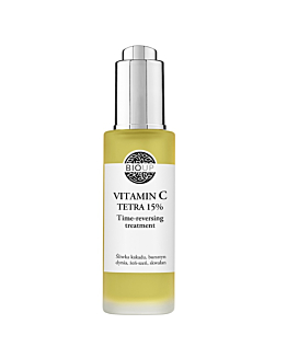 BIOUP Vitamin C Tetra 15% Time-reversing treatment &ndash; luksusowe serum z bursztynem i żeń-szeniem