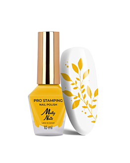 MollyNails PRO Stamping Chrome Lakier Do Stempli Yellow Nr 23 10 ml