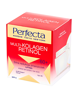 Perfecta Multikolagen Retinol, krem do twarzy na dzień i na noc 60+, 50 ml