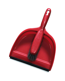 Lamart Szufelka ze zmiotką CLEAN  LT8074 Czerwony