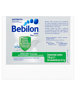 Bebilon HMF Wzmacniacz mleka kobiecego Saszetki, 50 szt.