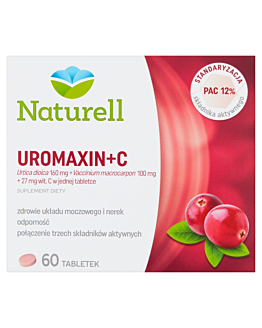 Naturell Uromaxin + C, Zdrowie układu moczowego i nerek, Tabletki