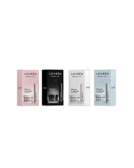 Lovrén zestaw podróżny: M4 Mascara Mini Efekt Sztucznych Rzęs, 5 ml + równowaga hydrolipidowa krem do twarzy V4 Hydra-Booster, 15 ml