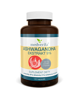 Medverita Ashwagandha 9% 120 kapsułek