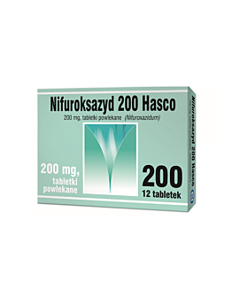 Nifuroksazyd 200 Hasco tabletki powlekane 200 mg 12 tabl. (1 blist. po 12 tabl.)