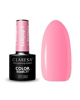 Claresa Soak Off UV/LED Lollipop lakier hybrydowy 4, 5g