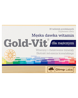 Olimp Gold-Vit dla Mężczyzn, Zestaw witamin i minerał&oacute;w, Tabletki