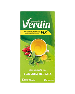 Verdin Fix z Zieloną Herbatą, Zioła w saszetkach