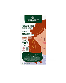 Herbatint Vegetal Color Bio Henna w Mikropudrze Czerwień Henny, 100 g