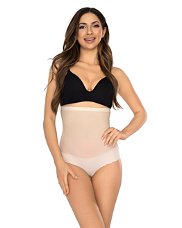 Mitex Glam Figi modelujące z wysokim stanem Beżowe XL