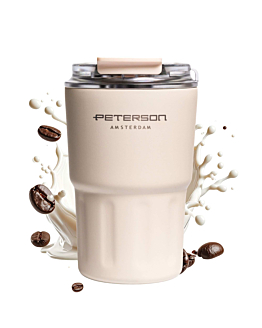 Peterson kubek termiczny beżowy 360 ml ze stali nierdzewnej