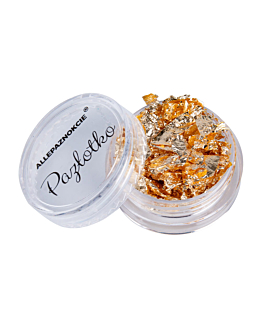 Allepaznokcie Pazłotko Dwustronne Flame Ultrafine Folia Chrom W Płatkach Do Zdobień 3 ml Nr 5