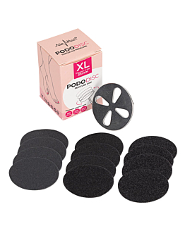 AlleMed Pododisk XL Dysk Do Pedicure Zestaw Trzpień Dysk + Wymienne Nakładki 35 mm 50 szt.