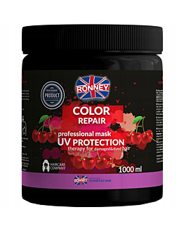Ronney Color Repair Professional Mask UV Protection maska chroniąca kolor z ekstraktem z wiśni, 1000ml