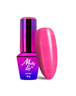 MollyLac Glowing Time Lakier Hybrydowy UV LED Nr 231 Scarlet 10 g