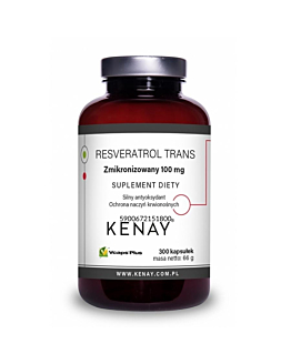 Kenay Suplement diety resveratrol trans zmikronizowany 100 mg