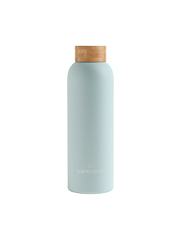 Waterdrop Stalowa butelka termiczna, Pastelowy turkus, 600 ml