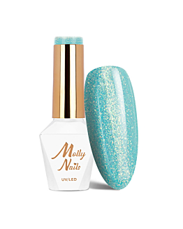 MollyNails Winter Crystalize Candyman Lakier Hybrydowy UV LED Nr 228 8 g