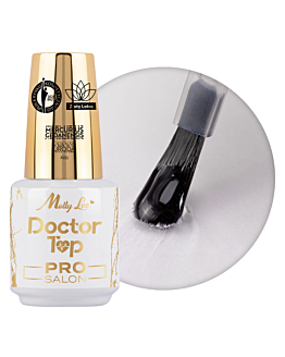 MollyLac Doctor Top Pro Salon Samoregenerujący No Wipe Nabłyszczający Clear 15 g