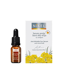 Nikel, Przeciwzmarszczkowe serum pod oczy z kwiatem Immortelle, 10 ml