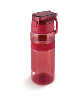 Lamart Bidon z ustnikiem  STRAW LT4060 Czerwony 700 ml