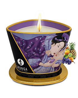 Shunga Świeca Do Masażu O Zapachu Owoców Egzotycznych Libido Massage Candle 170 Ml
