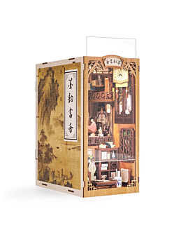 Habarri Miniaturowy domek Book Nook - Altana Białej Orchidei