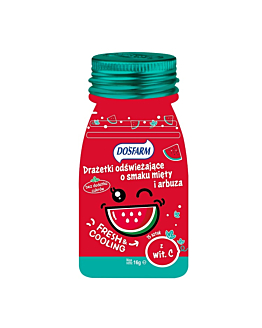 Dosfarm Drażetki Odświeżające do Ust, Smak mięta + arbuz