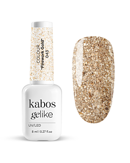 Kabos Gelike SANTA'S CHOICE Lakier hybrydowy do paznokci, 043 Firework Gold 8 ml