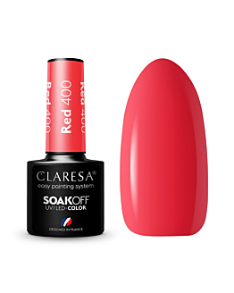 Claresa Soak Off UV/LED Red lakier hybrydowy 400, 5g
