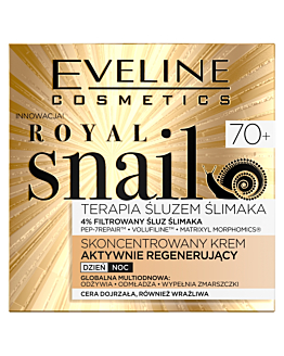Eveline Royal Snail Krem aktywnie regenerujący na dzień i na noc 70+