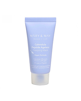 Mary&May Calendula Peptide Ageless Sleeping Mask 30 g- Maska na noc o działaniu przeciwstarzeniowym