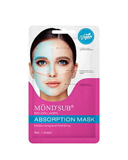 Mond'Sub Moisturizing And Hydrating, Nawilżająco-nawadniająca bio-kolagenowa maska do twarzy