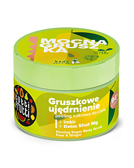 Farmona Tutti Frutti ujędrniający peeling cukrowy do ciała Gruszka i Imbir + Detox Shot Mg, 300g