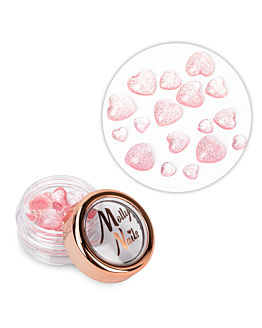 MollyNails Ozdoby Do Paznokci Serca 3D Nr 3 40 szt