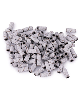Allepaznokcie Kapturki Do Manicure I Pedicure Mini Cylinder 3 mm Gradacja 180 Białe 50 szt.