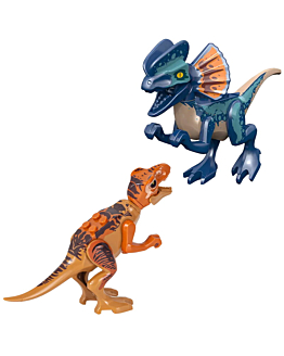 Habarri Dinozaury małe - TRex i Dilophosaurus
