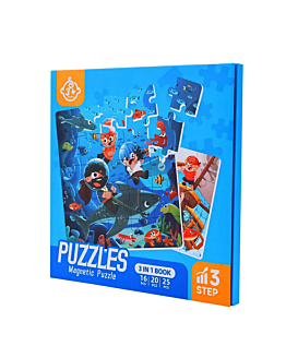 Habarri Puzzle magnetyczne - Poziom 3 - Piraci