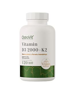 OstroVit Witamina D3 2000 IU + K2 VEGE 120 kaps