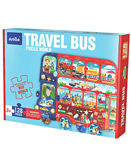 Habarri Puzzle edukacyjne - AUTOBUS - 128 el.