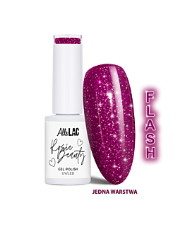 AlleLac Lakier Hybrydowy Spring Vibes Violet Lux Gel Polish x Rosie Beauty 6 g