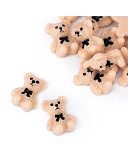 MollyNails Ozdoby Do Paznokci Misie 3D Brązowe 20 szt