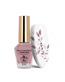 MollyNails PRO Stamping Chrome Lakier Do Stempli Light Pink 10 ml