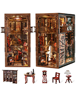 Habarri Miniaturowy domek Book Nook - Biblioteka Narodowa