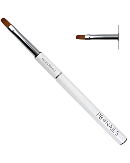 PB Nails Pędzelek do żelu Gel Brush Round #4